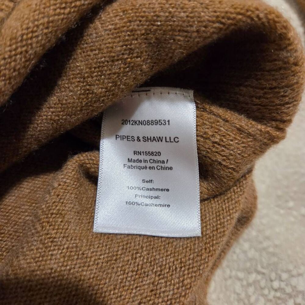 Veronica Beard Preta V-Neck Cashmere Sweater, camel size M - Picture 7 of 13